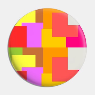 Bright colors abstract overlapping squares tiles pattern Pin