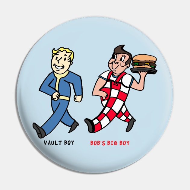 Vault Boy, Bob's Big Boy by Pollux (WITH TEXT) Pin by WorldofPollux