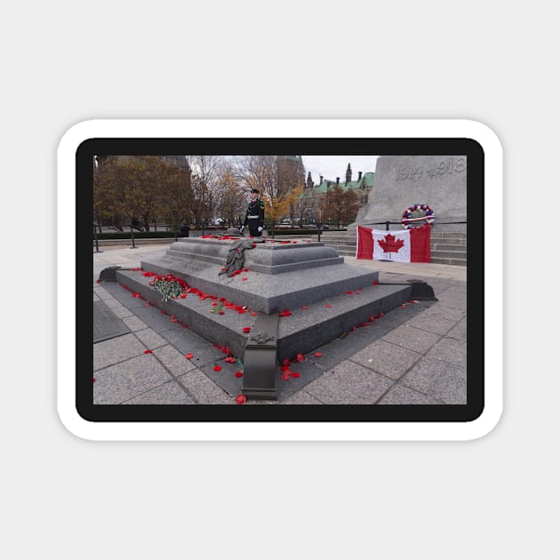 Canadian War Memorial in Ottawa, Canada Magnet by josefpittner