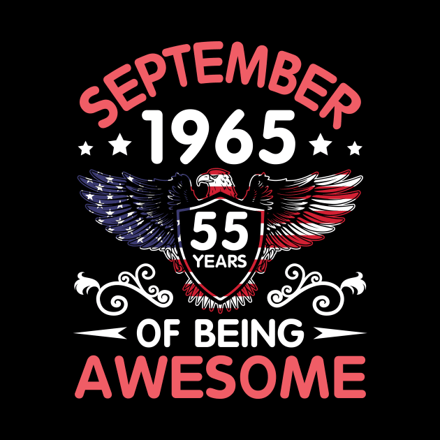 USA Eagle Was Born September 1965 Birthday 55 Years Of Being Awesome by Cowan79