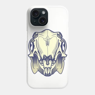 halftone rabbit skull Phone Case