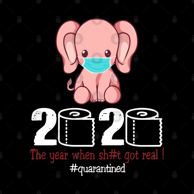 Elephant 2020 The Year When Shit Got Real by AteezStore