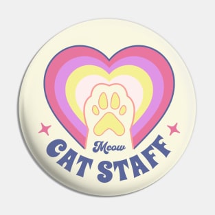 Meow Cat Staff Pin