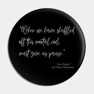 A Quote about Loneliness from "Hamlet"  by William Shakespeare Pin