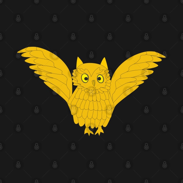 Golden owl by Alekvik