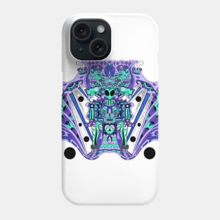 mayan alien in moebius chair ecopop pattern Phone Case