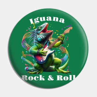 Iguana Dweller Rock & Roll Pin