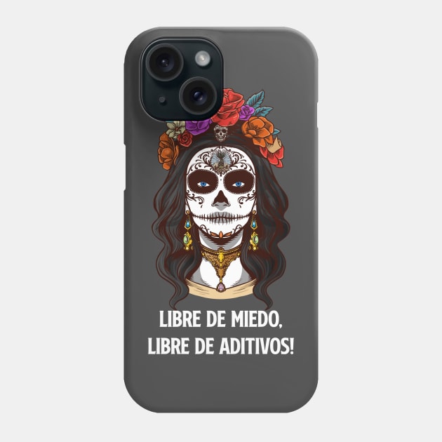 La Patrona Negra (White lettering) Phone Case by Tactical Tequila Podcast