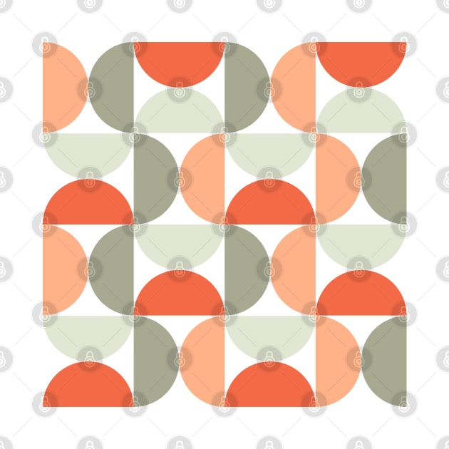 Peach Geometric Pattern by Koyaanisqatsian