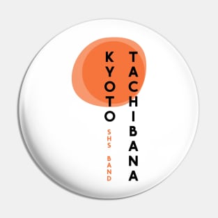 Kyoto Tachibana (black font) Pin