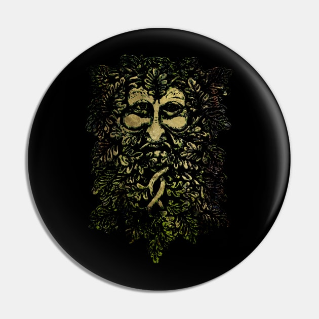 The Green Man Pin by Nartissima