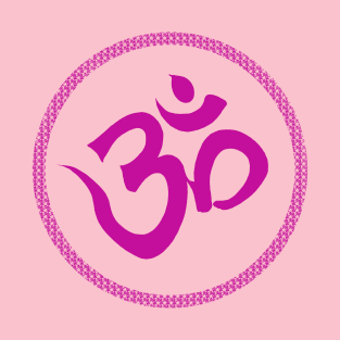 Spiritual Om Yoga Purple Meditation Symbol T-Shirt