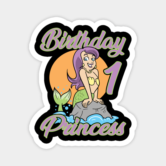 It's my First Birthday Mermaid Princess Magnet by ModernMode