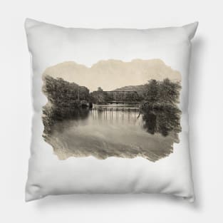 Railroad Bridge Pillow