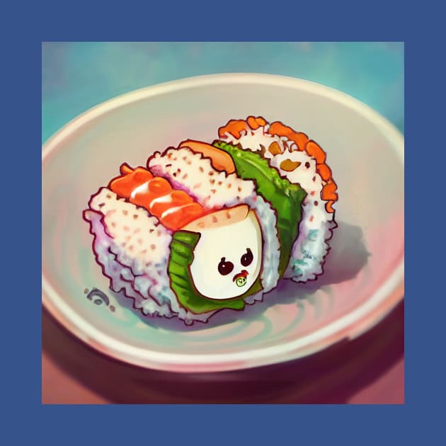 Kawaii Anime Sushi by Grassroots Green