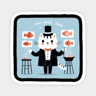 Fishy magic show Magnet