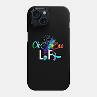 Choose Life Suicide Prevention Awareness Phone Case