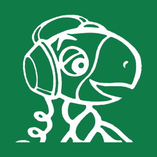 Turtle's Records & Tapes Mascot with Headphones T-Shirt