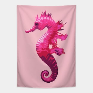 Cute Pink Sea Horse Tapestry