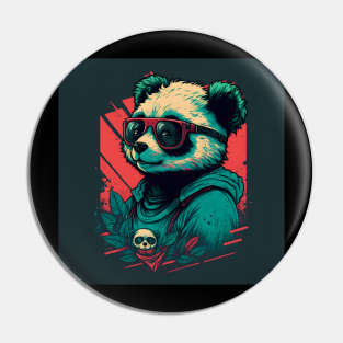 Panda Hipster Pin