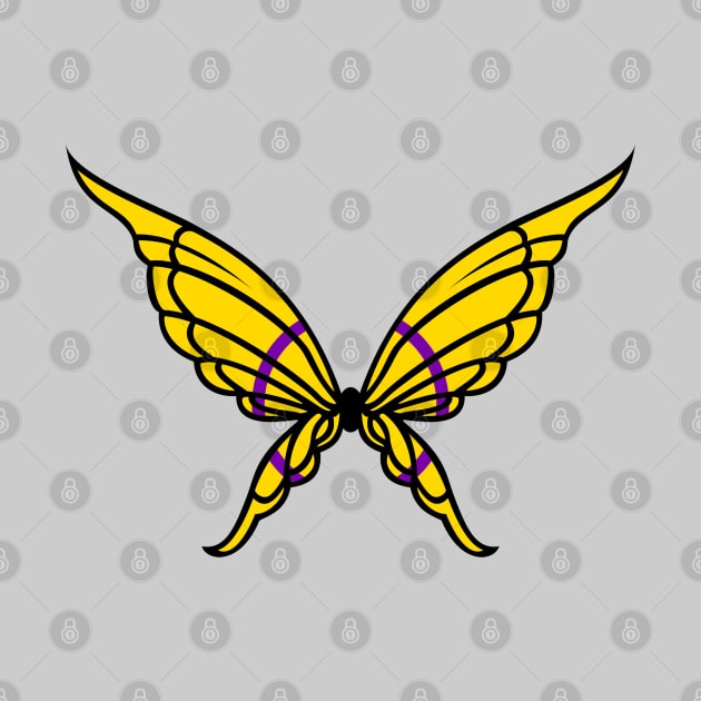 Intersex Butterfly by Kaztiel