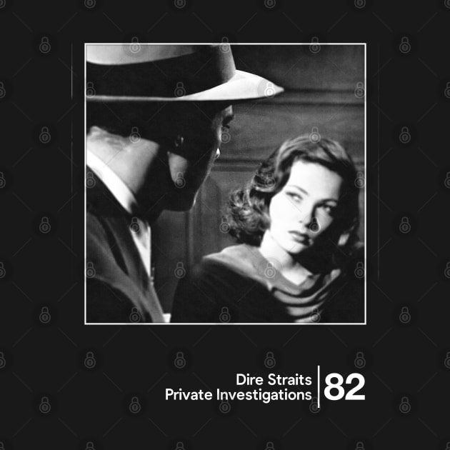 Dire Straits - Private Investigations / Minimal Style Graphic Artwork by saudade