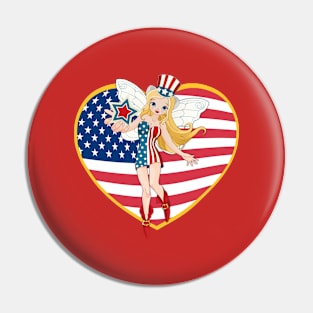 USA Fairy Pin