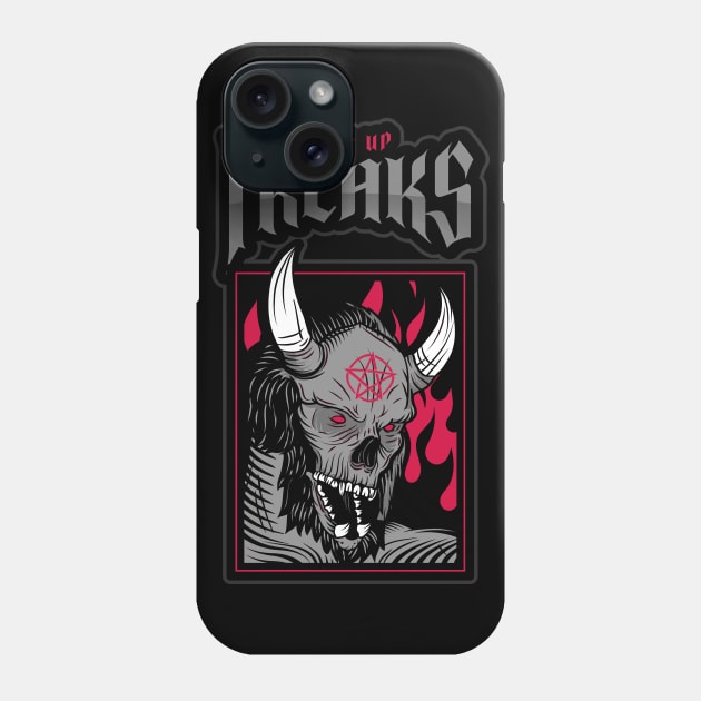 RISE UP FREAKS Phone Case by WiredMind