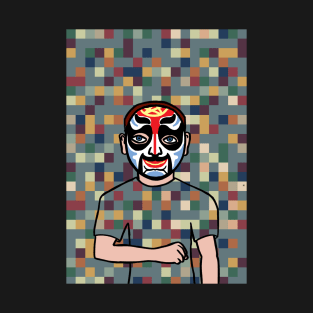 Explore NFT Character - MaleMask Pixel with Chinese Eyes on TeePublic T-Shirt