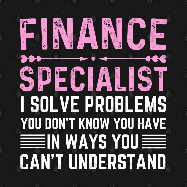 Funny finance accounting specialist woman financial advisors by Printopedy