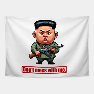 A Mischievous Boy from North Korea Tapestry