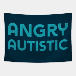 Angry Autistic (Sans) Tapestry