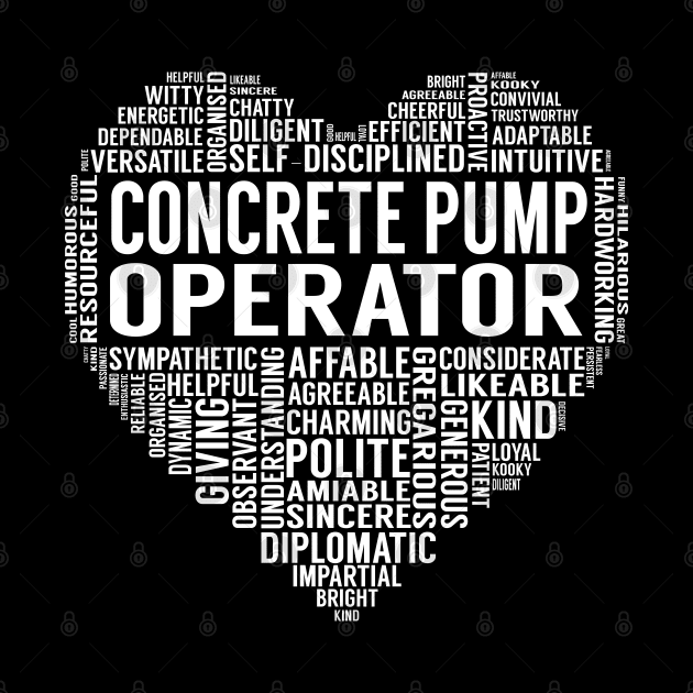 Concrete Pump Operator Heart by LotusTee