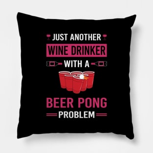 Wine Drinker Beer Pong Pillow