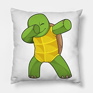 Turtle at Hip Hop Dance Dab Pillow