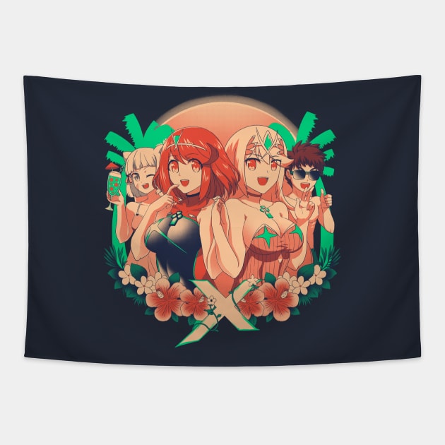 beach dlc Tapestry by CoinboxTees