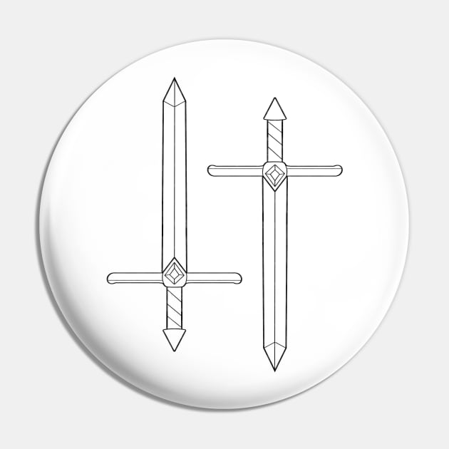 Swords Pin by the-bone-weaver 