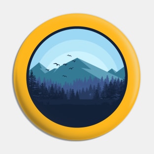 Snowy Mountain - Landscape Pin