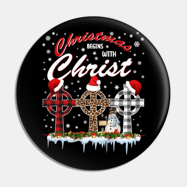 Christmas Begins With Christ Costume Xmas Gifts Pin by mazurprop