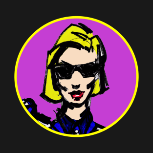 Woman in Sunglasses Graphic T-Shirt