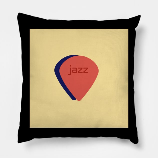 Jazz Pick Pillow by Jazz Nerd Paradise