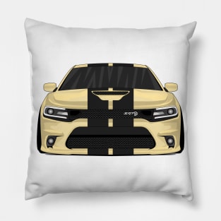 DODGE CHARGER CREAM Pillow