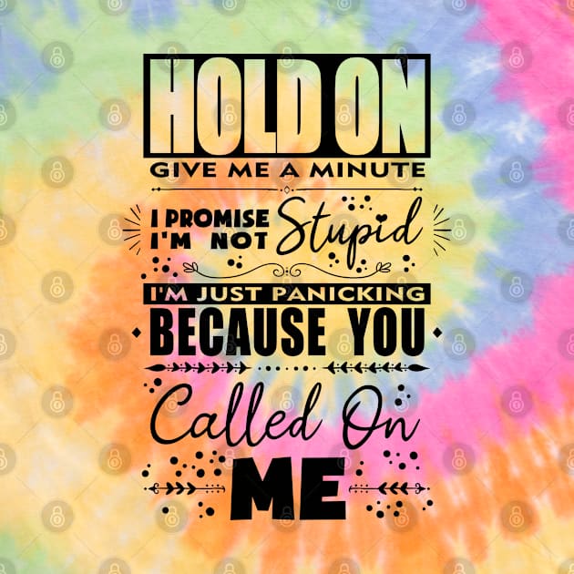 Hold On Word Art Design in Black by SheaBondsArt