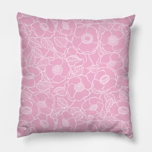 Pink rose pattern Pillow