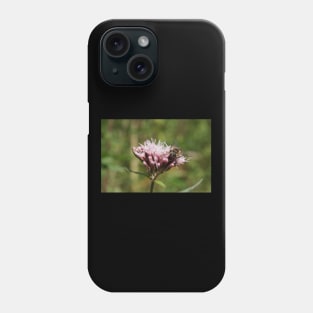 Bee Visits Water Hemp Flower Phone Case