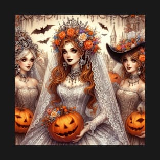 Halloween Bride and Bridesmaids T-Shirt