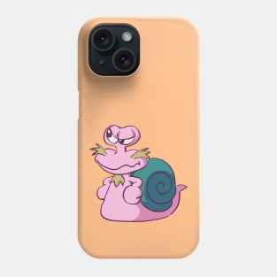 cranky escargoon the purple snail sidekick / retro anime Phone Case