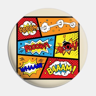 Comic Book Sounds Pin