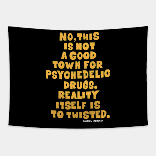 Fear and Loathing Raoul Duke Tee: Psychedelic Wisdom Tapestry