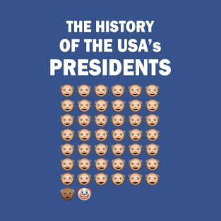 The History of The USA Presidents Emoji Style T-Shirt